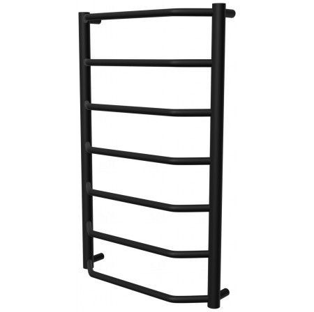 Чорна рушникосушилка Standart 7 RAL9005 драбинка 750x482, black