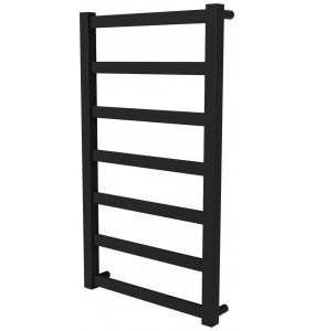 Чорна рушникосушка Extra 7 RAL9005 драбинка 750x430, black