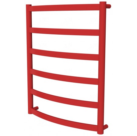 Рушникосушка Maxima 6 червона RAL3020 драбинка 650x532, red