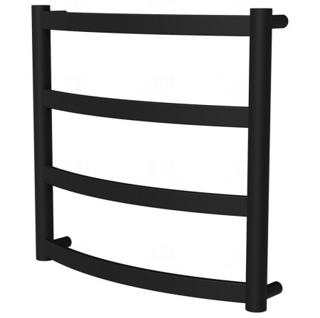 Рушникосушка Maxima 4 чорна RAL9005 драбинка 450x482, black