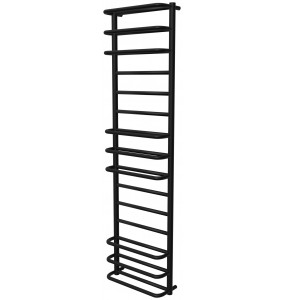 Чорна рушникосушка Comfort 15 RAL9005 драбинка 1550x432, black