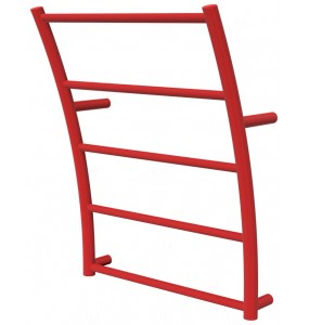 Червона рушникосушка Wave 5 RAL3020 драбинка 540x425, red