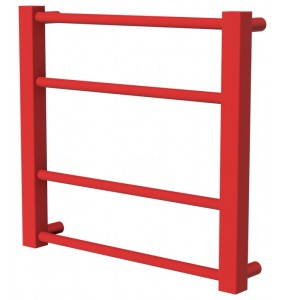 Червона сушка для рушників Sonnet 4 RAL3020 драбинка 400x430, red