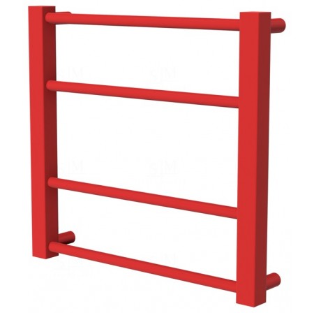 Червона сушка для рушників Sonnet 4 RAL3020 драбинка 400x430, red