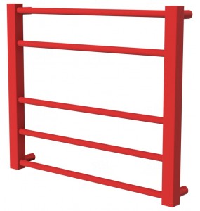 Червона рушникосушка Sonnet 5 RAL3020 драбинка 450x530, red