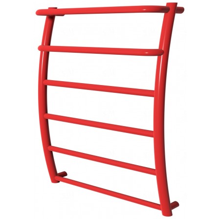 Червона рушникосушка Breeze 6-2 RAL3020 драбинка 650x532, red