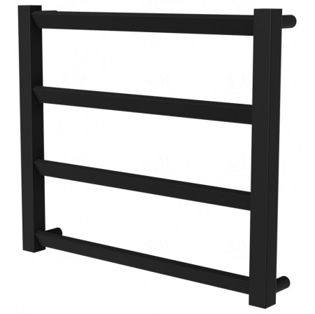 Чорна сушарка для рушників Slide 4 RAL9005 драбинка 450x530, black