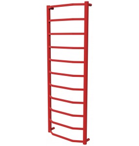 Рушникосушка Luxe 11 червона RAL3020 драбинка 1150x432, red