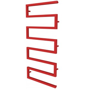 Рушникосушка Ultra 7 червона RAL3020 змійка 1230x550, red