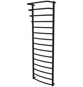 Рушникосушилка Grosse 15 чорна RAL9005 драбинка 1550x532, black
