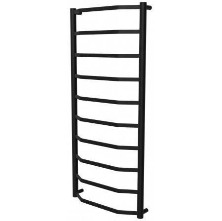 Рушникосушка Luxe 10 чорна RAL9005 драбинка 1050x482, black