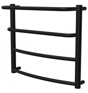 Чорна рушникосушилка Grosse 4 RAL9005 драбинка 450x532, black