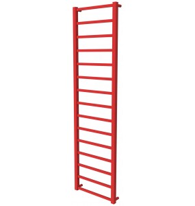 Червона рушникосушка Quatro 15 RAL3020 драбинка 1550x430, red