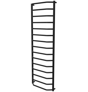 Сушка для рушників Standart 15 чорна RAL9005 драбинка 1550x532, black