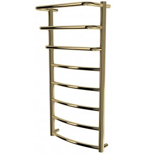 Рушникосушилка Grosse 8 золото драбинка 850x432, gold