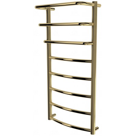 Рушникосушилка Grosse 8 золото драбинка 850x432, gold