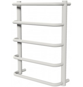 Біла рушникосушка Modern 5 RAL9016 драбинка 550x432, white
