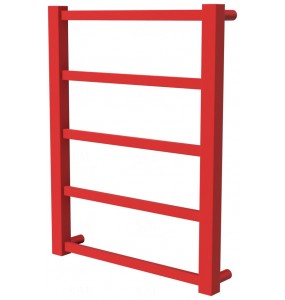 Червона рушникосушка Quatro 5 RAL3020 драбинка 550x430, red