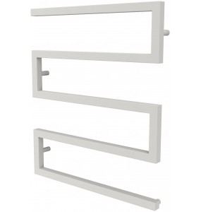 Біла сушарка для рушників Ultra 4 RAL9016 змійка 730x600, white
