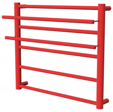Сушка для рушників Elegant 5 червона RAL3020 драбинка 550x532, red
