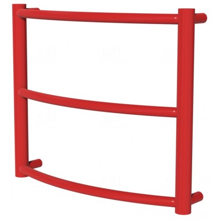 Сушарка для рушників Classic 3 червона RAL3020 драбинка 400x482, red