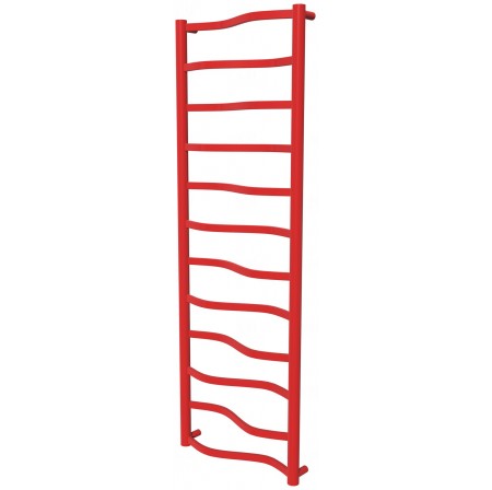 Сушка для рушників Lagoon 12 червона RAL3020 драбинка 1250x432, red