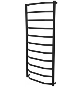 Рушникосушка Luxe 11 чорна RAL9005 драбинка 1150x532, black