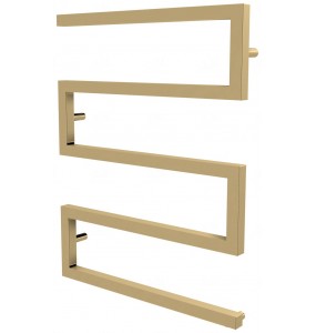 Золота рушникосушка Ultra 4 змійка 730x550, gold