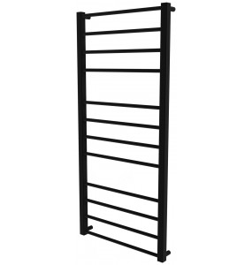 Чорна рушникосушка Sonnet 11 RAL9005 драбинка 1150x530, black