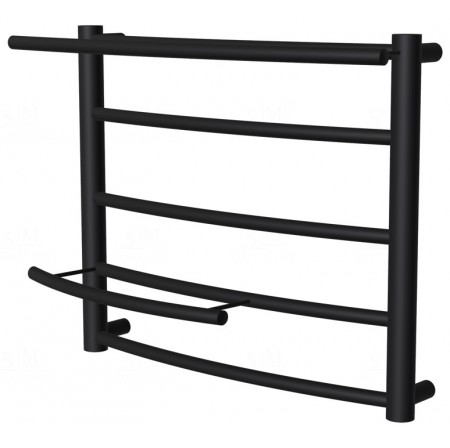 Чорна сушка для рушників Safo 5 RAL9005 драбинка 400x482, black