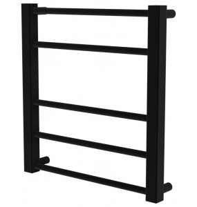 Рушникосушка Sonnet 5 чорна RAL9005 драбинка 450x430, black