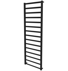 Сушарка для рушників Slide 15 чорна RAL9005 драбинка 1550x530, black