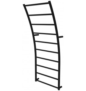 Чорна рушникосушка Wave 10 RAL9005 драбинка 1040x425, black