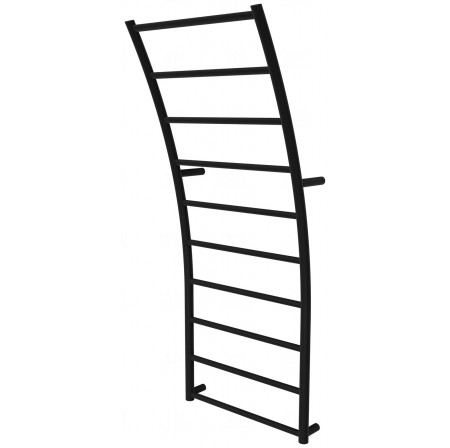 Чорна рушникосушка Wave 10 RAL9005 драбинка 1040x425, black