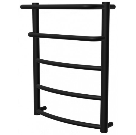 Чорна сушарка для рушників Grosse 5 RAL9005 драбинка 550x432, black