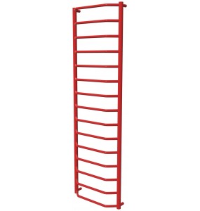 Червона рушникосушилка Standart 15 RAL3020 драбинка 1550x482, red