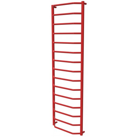 Червона рушникосушилка Standart 15 RAL3020 драбинка 1550x482, red