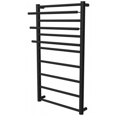 Чорна рушникосушилка Elegant 8 RAL9005 драбинка 850x432, black