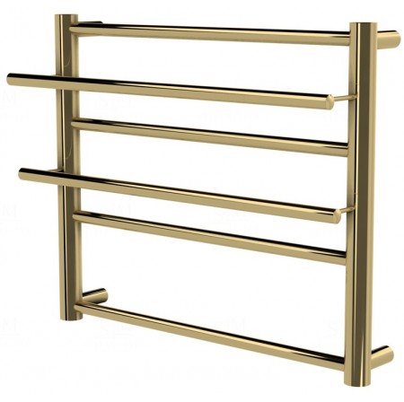 Золота рушникосушка Elegant 4 драбинка 450x482, gold