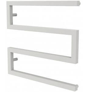 Біла рушникосушка Ultra 3 RAL9016 змійка 530x550, white