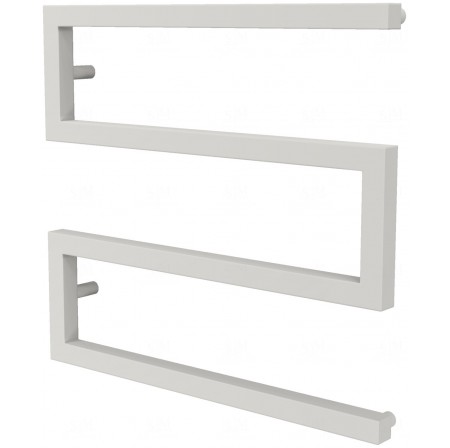 Біла рушникосушка Ultra 3 RAL9016 змійка 530x550, white