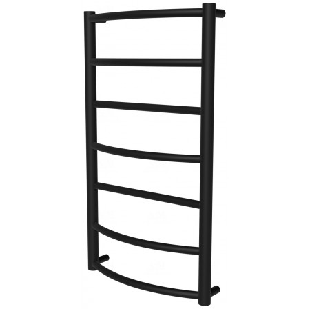 Рушникосушка Classic 7 чорна RAL9005 драбинка 750x432, black