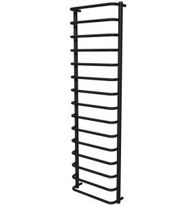 Рушникосушка Modern 15 чорна RAL9005 драбинка 1550x482, black