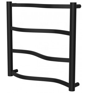 Чорна рушникосушка Lagoon 4 RAL9005 драбинка 450x482, black