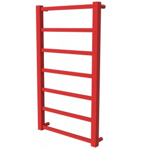 Червона рушникосушка Quatro 7 RAL3020 драбинка 750x430, red