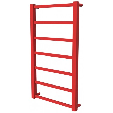 Червона рушникосушка Quatro 7 RAL3020 драбинка 750x430, red