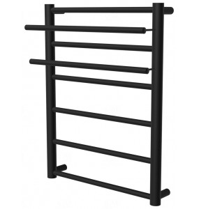 Рушникосушка Elegant 6 чорна RAL9005 драбинка 650x432, black