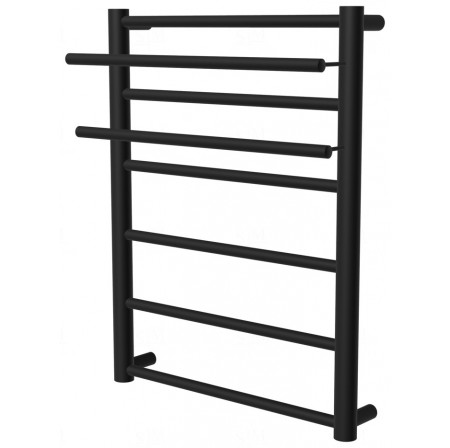 Рушникосушка Elegant 6 чорна RAL9005 драбинка 650x432, black