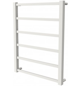 Біла рушникосушка Quatro 6 RAL9016 драбинка 650x530, white