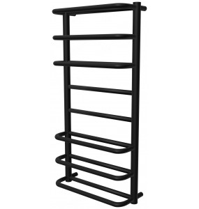 Рушникосушка Comfort 8 чорна RAL9005 драбинка 850x432, black